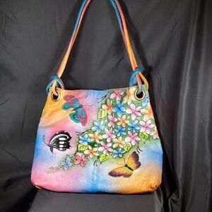 Leather Handpainted Bag